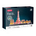 Пазл Cubic Fun Тривимірний пазл City line Париж із LED-підсвічуванням (L525h) – Cubic Fun (вид 2)