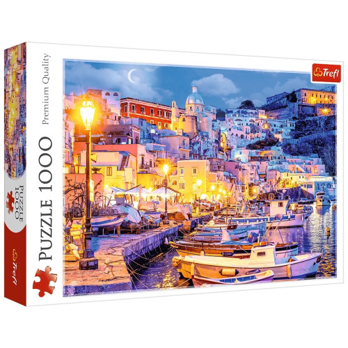 Пазл Trefl Острів Прочіда вночі, Італія 1000 елементів (5900511107944) – Trefl