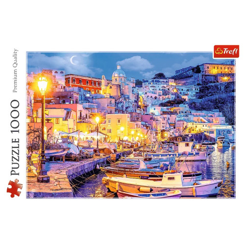 Пазл Trefl Острів Прочіда вночі, Італія 1000 елементів (5900511107944) – Trefl (вид 1)