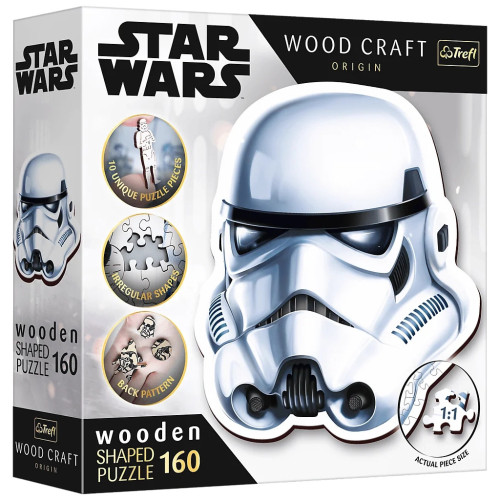 Пазл Trefl Wooden Star Wars Шолом штурмовика 160 елементів (5900511201888) – Trefl