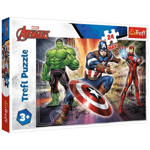 Пазл Trefl Maxi The Avengers У світі Месників 24 елемента (5900511143218) – Trefl