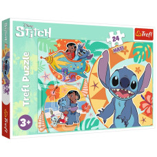 Пазл Trefl Maxi Lilo&Stitch Щасливий день 24 елемента (5900511143652)
