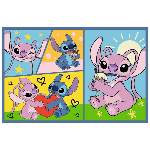 Пазл Trefl Lilo&Stitch Зі Стічем не нудно 2x70 (5900511344448) – Trefl (вид 2)