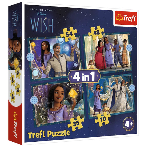 Пазл Trefl Wish Мрії збуваються 4 in 1 (35, 48, 54, 70) елемента (5900511346497) – Trefl