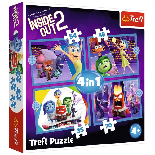 Пазл Trefl Inside Out 2 4 in 1 (35, 48, 54, 70) элемента (5900511346527) – Trefl