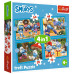 Пазл Trefl The Smurfs Село Смурфів 4 in 1 (35, 48, 54, 70) елемента (5900511346565) – Trefl