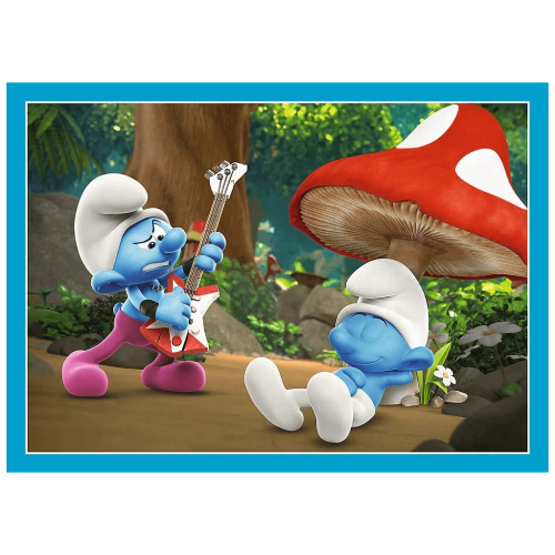 Пазл Trefl The Smurfs Село Смурфів 4 in 1 (35, 48, 54, 70) елемента (5900511346565) – Trefl (вид 1)