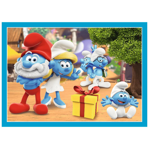 Пазл Trefl The Smurfs Село Смурфів 4 in 1 (35, 48, 54, 70) елемента (5900511346565) – Trefl (вид 2)
