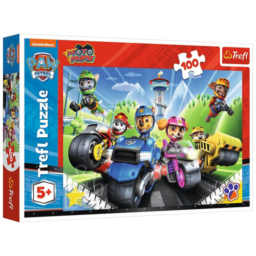 Пазл Trefl Paw Patrol Щенячий патруль на мотоциклах 100 элементов (5900511164305) – Trefl