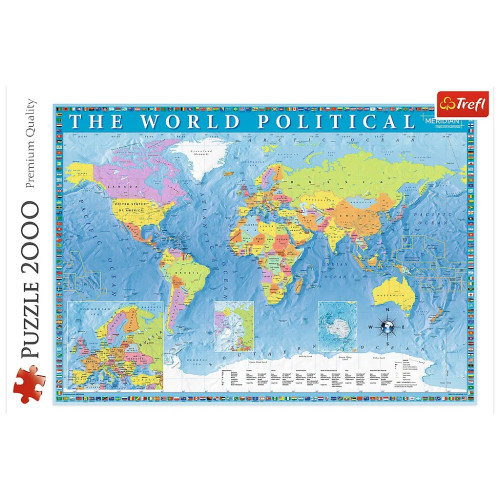 Пазл Trefl Політична карта світу 2000 елементів (5900511270990) – Trefl (вид 1)