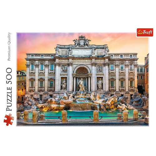 Пазл Trefl Фонтанна ді Треві, Рим 500 елементів (5900511372922) – Trefl (вид 1)