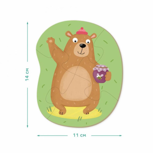 Пазл DoDo 2-3-4 элементы Лесные животные (300195) – DoDo (вид 2)