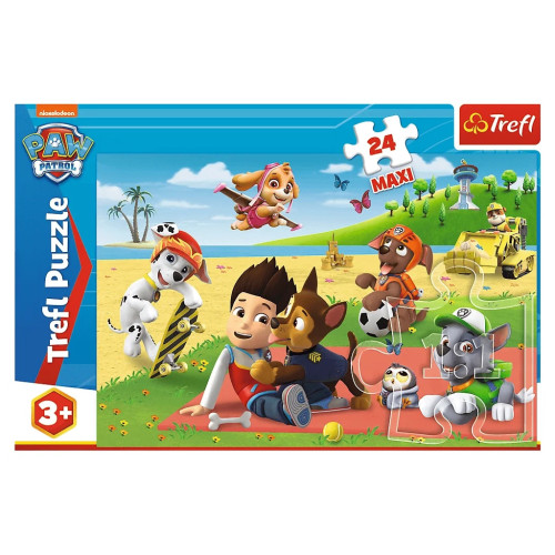 Пазл Trefl Maxi Paw Patrol Веселощі на ковдрі 24 елемента (5900511143461) – Trefl (вид 2)