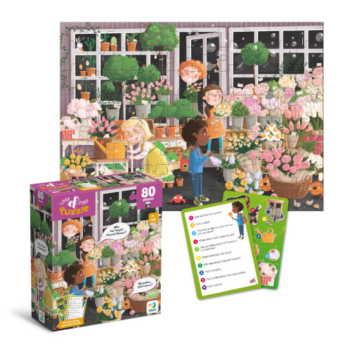 Пазл DoDo Вімельпазл Квітуча весна, 80 елементів (300664) – DoDo (вид 1)