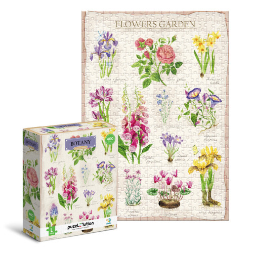 Пазл DoDo Easy-L Ботаника. Цветочный сад (300614) – DoDo (вид 1)