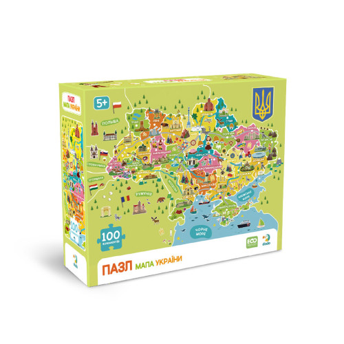 Пазл DoDo Мапа України (300706) – DoDo