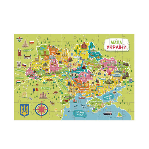Пазл DoDo Мапа України (300706) – DoDo (вид 2)