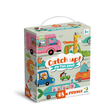 Пазл DoDo на 48 елементів Наздоганяй! На дорозі (300618)