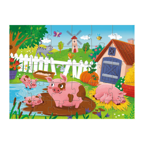 Пазл DoDo Поросята біля ставка, 30 елементів (300682) – DoDo (вид 2)