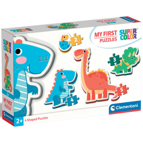 Пазл Clementoni 4 в 1 Dinosaurs, серія My First Puzzles (20834) – Clementoni