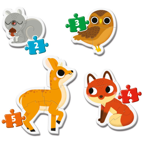 Пазл Clementoni 4 в 1 Forest Animals, серия My First Puzzles (20814) – Clementoni (вид 1)