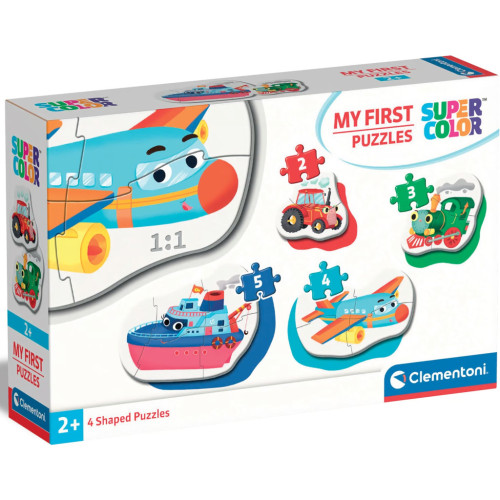 Пазл Clementoni 4 в 1 Средства транспорта, серия My First Puzzles (20811) – Clementoni