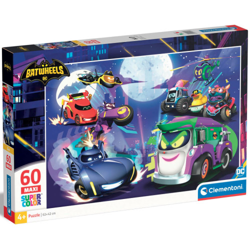 Пазл Clementoni Batwheels серия MAXI, 60 элементов (26597) – Clementoni