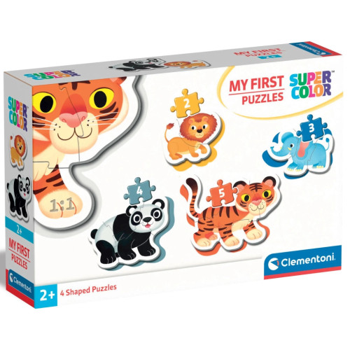 Пазл Clementoni 4 в 1 Wild Animals, серія My First Puzzles (20810) – Clementoni