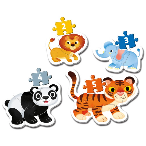 Пазл Clementoni 4 в 1 Wild Animals, серія My First Puzzles (20810) – Clementoni (вид 1)