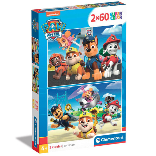 Пазл Clementoni 2 в 1 Paw Patrol. New, 2 по 60 элементов (21623) – Clementoni