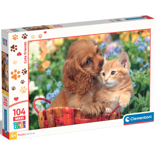 Пазл Clementoni Noli Cute Friends серия MAXI, 104 элемента (25763) – Clementoni