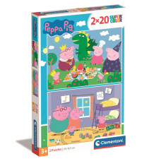 Пазл Clementoni 2 в 1 Peppa Pig, 2 по 20 элементов (24778)