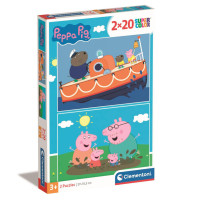 Пазл Clementoni 2 в 1 Peppa Pig, 2 по 20 элементов (24797)