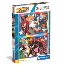Пазл Clementoni 2 в 1 Sonic, 2 по 60 элементов (24821)
