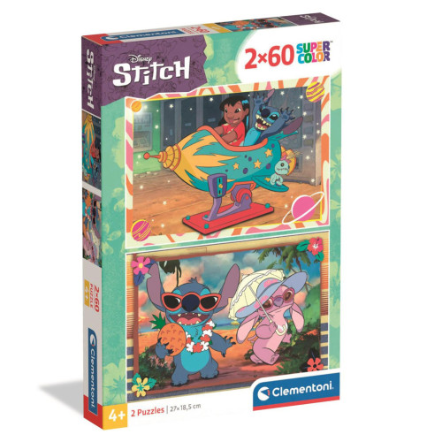 Пазл Clementoni 2 в 1 Stitch, 2 по 60 элементов (24822) – Clementoni