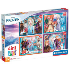 Пазл Clementoni 4 в 1 Frozen, 12,16,20 та 24 елементи (21518)