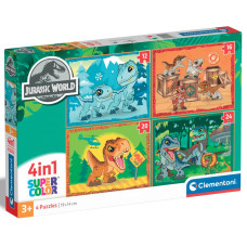 Пазл Clementoni 4 в 1 Jurassic World, 12,16,20 та 24 елементи (21521)