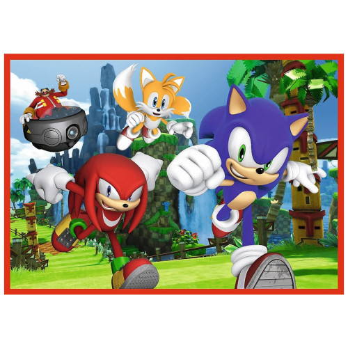 Пазл Trefl Sonic Пригоди Соніка 4 in 1 (35, 48, 54, 70) елемента (5900511346251) – Trefl (вид 1)