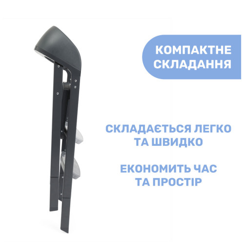 Стульчик для кормления Chicco 3 в 1 Crescendo Up, серый (87046.07) – Chicco (вид 4)