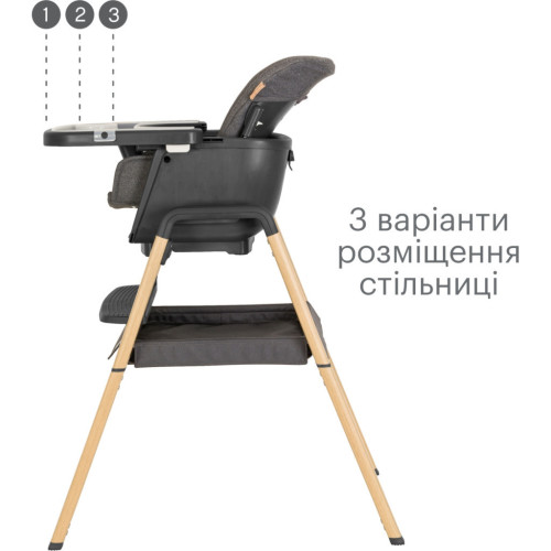 Стульчик для кормления Tutti Bambini 7 в 1 Nova серый (611010/3590) – Tutti Bambini (вид 3)