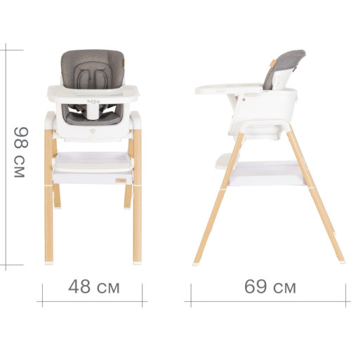 Стілець для годування Tutti Bambini 7 в 1 Nova білий (611010/3511) – Tutti Bambini (вид 1)