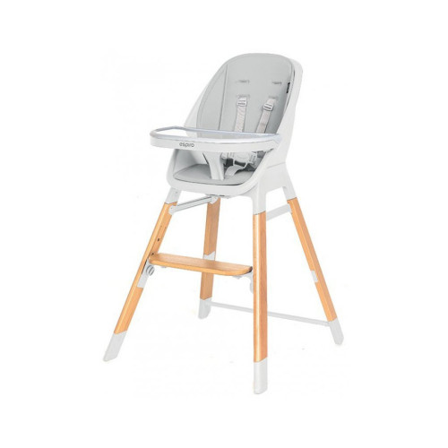 Стульчик для кормления Espiro SENSE 27 WHITE GRAY (5906724203381) – Espiro