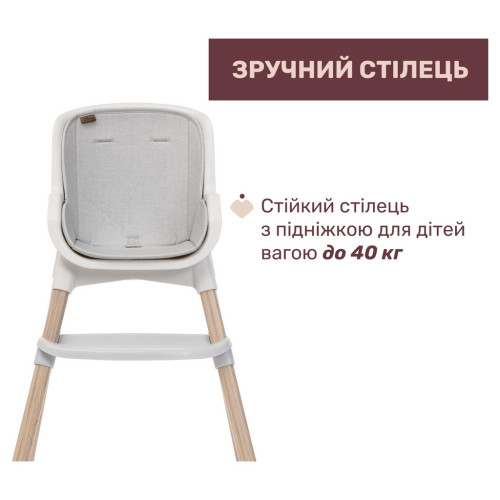 Стульчик для кормления Chicco Polly Zest Plus светло-серый (87152.80) – Chicco (вид 2)