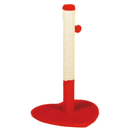 Дряпка (когтеточка) для котов Природа Валентинка (красная) (4820157402511) – Природа