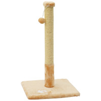 Дряпка (когтеточка) для котов Природа Д01 столбик 67 cм (бежевая) (4820157402801)