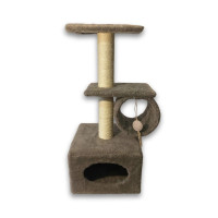 Дряпка (когтеточка) для котов Природа Саванна с барабаном 38x38x90 см (4823082442645)