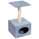Дряпка (кігтеточка) для котів Природа Д11 з будкою велика (сіра) (4820157403105)