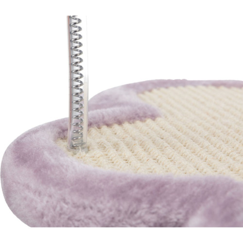 Дряпка (когтеточка) для котов Trixie Junior Столбик-лапа с игрушками 40х38х50 см светло-сиреневый (4011905429311) – Trixie (вид 2)