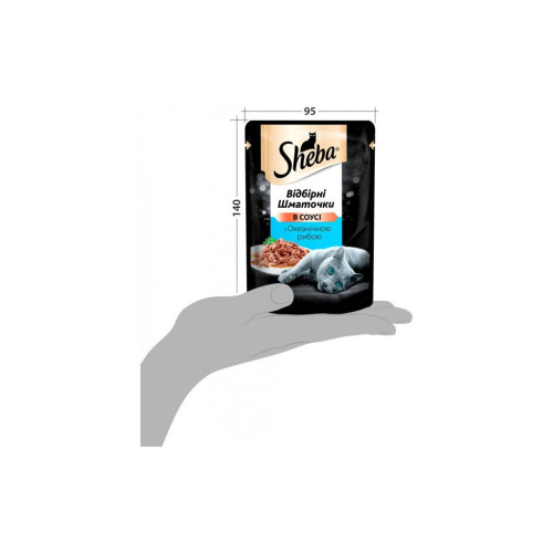 Влажный корм для кошек Sheba cig POU с океанической рыбой в соусе 85 г (4770608257187) – Sheba (вид 3)