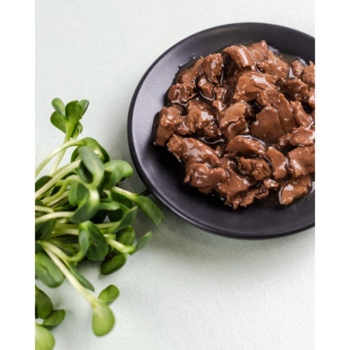 Вологий корм для кішок Savory лосось з горошком у соусі 85 г (4820261920116) – Savory (вид 3)